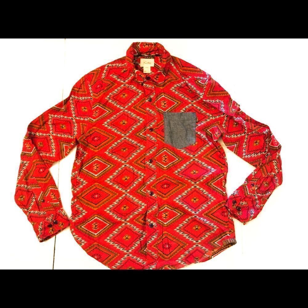 Koto Tribal Button Down Shirt